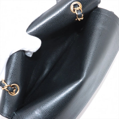Chanel Medium/Large Caviar Double Classic Flap Black GHW - photo 16