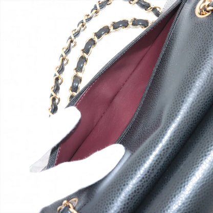 Chanel Medium/Large Caviar Double Classic Flap Black GHW - photo 15