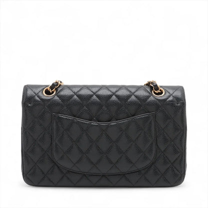 Chanel Medium/Large Caviar Double Classic Flap Black GHW - photo 2