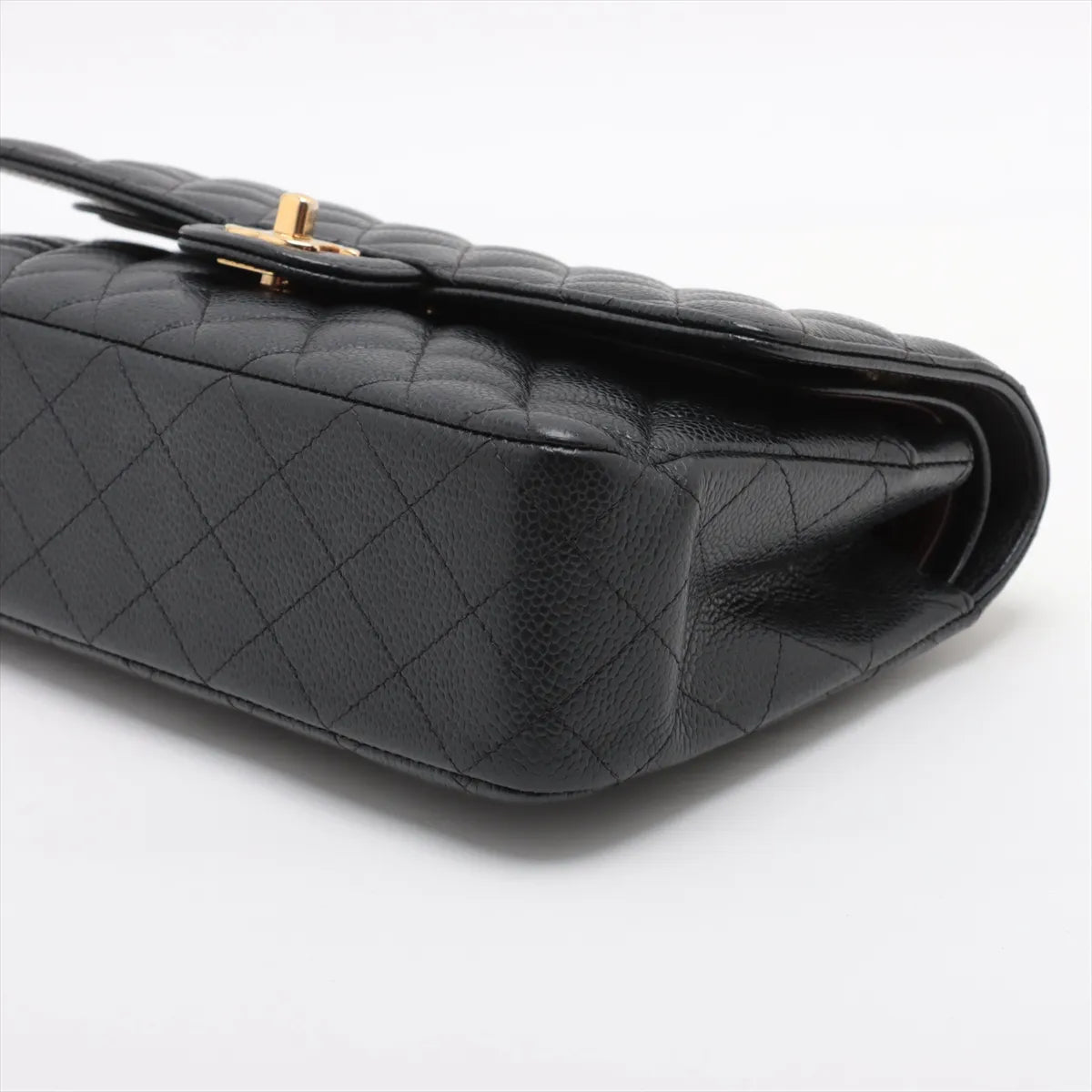 Chanel Medium/Large Caviar Double Classic Flap Black GHW - photo 17