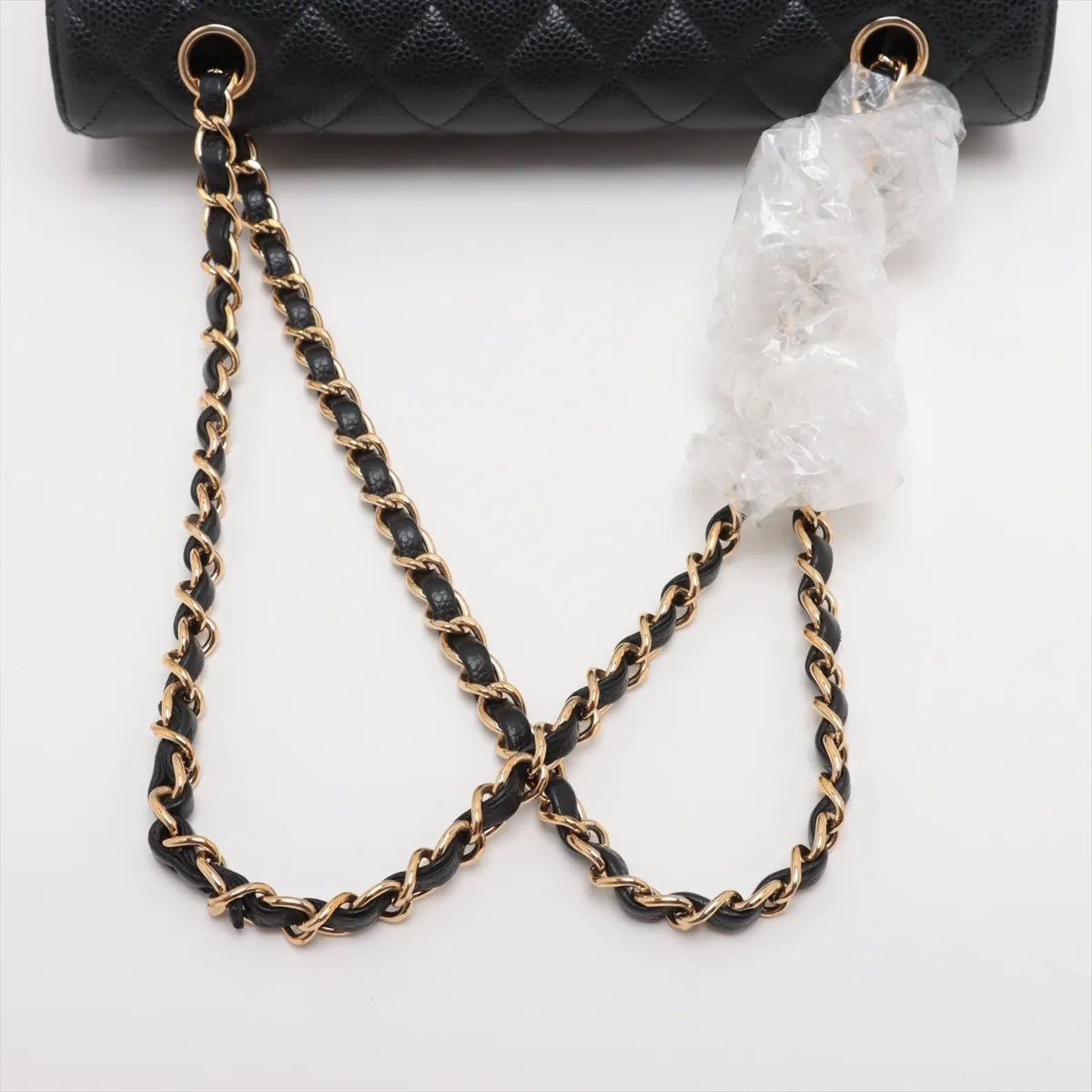 Chanel Medium/Large Caviar Double Classic Flap Black GHW - photo 8