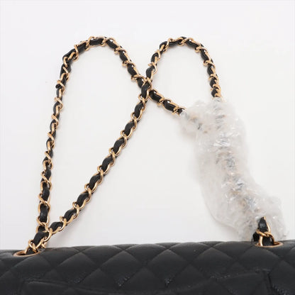 Chanel Medium/Large Caviar Double Classic Flap Black GHW - photo 7