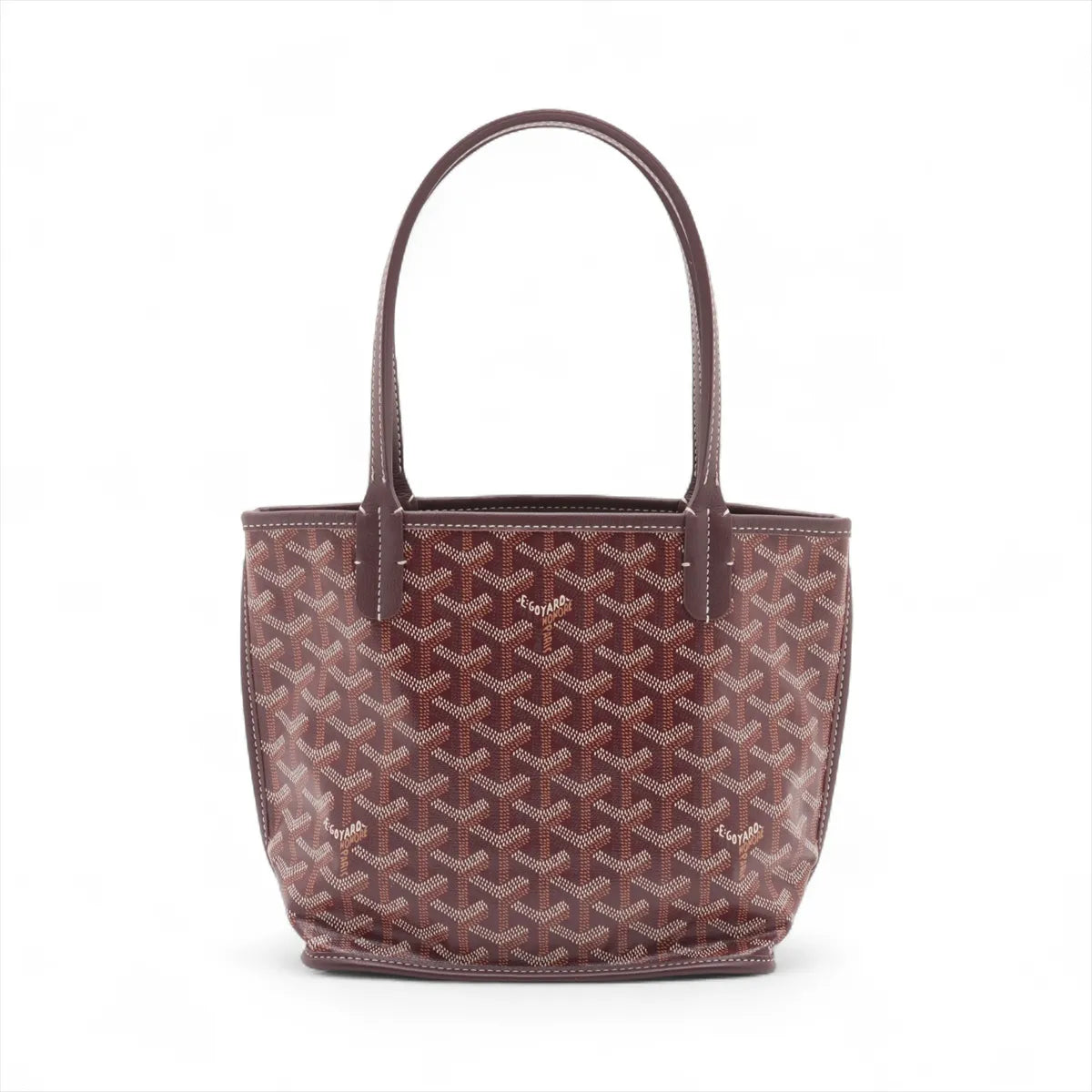 Goyard Anjou Mini Tote Burgundy - photo 2
