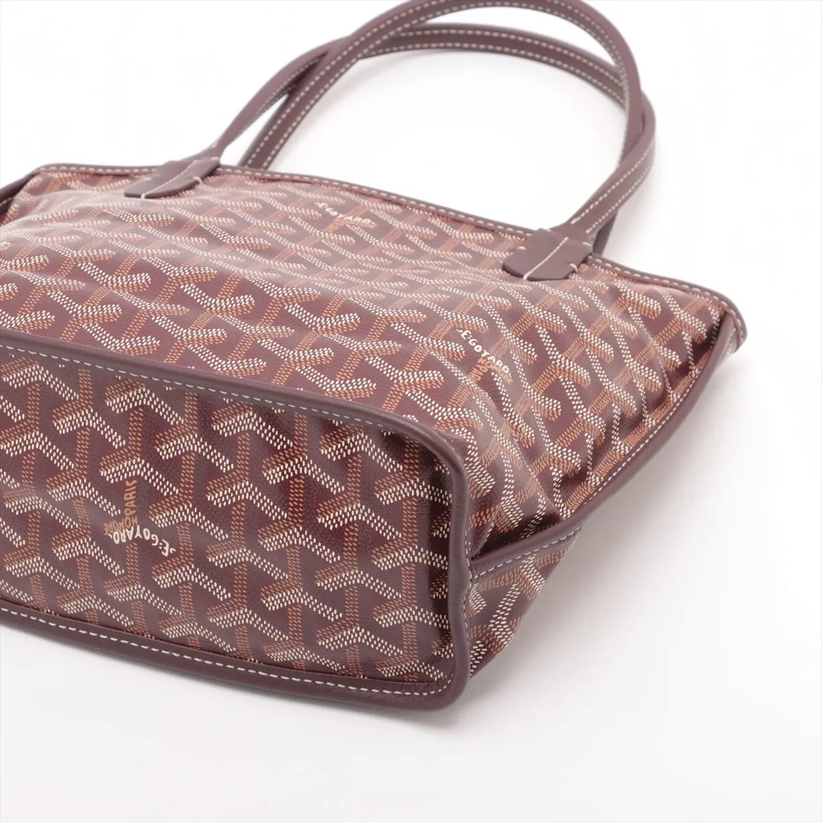 Goyard Anjou Mini Tote Burgundy - photo 6