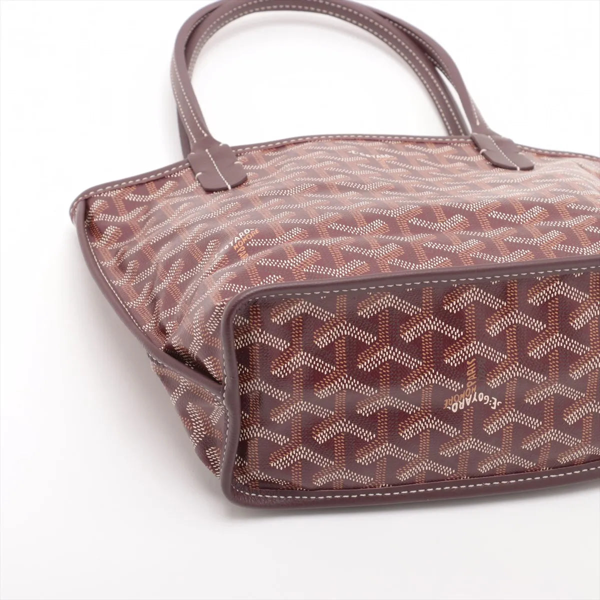 Goyard Anjou Mini Tote Burgundy - photo 5