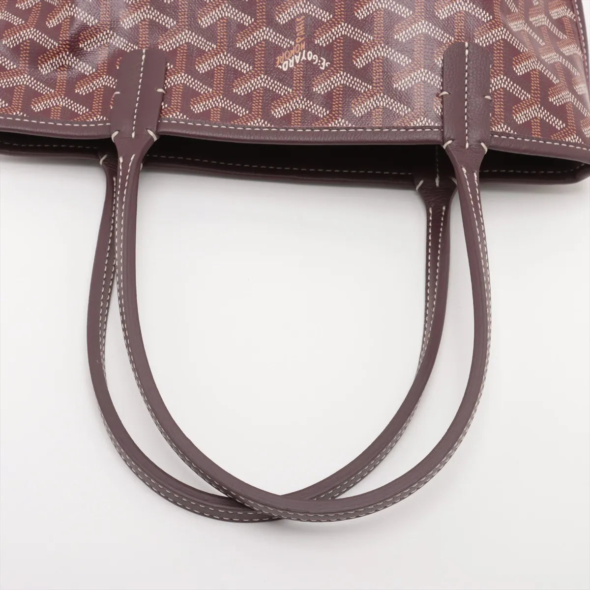 Goyard Anjou Mini Tote Burgundy - photo 7