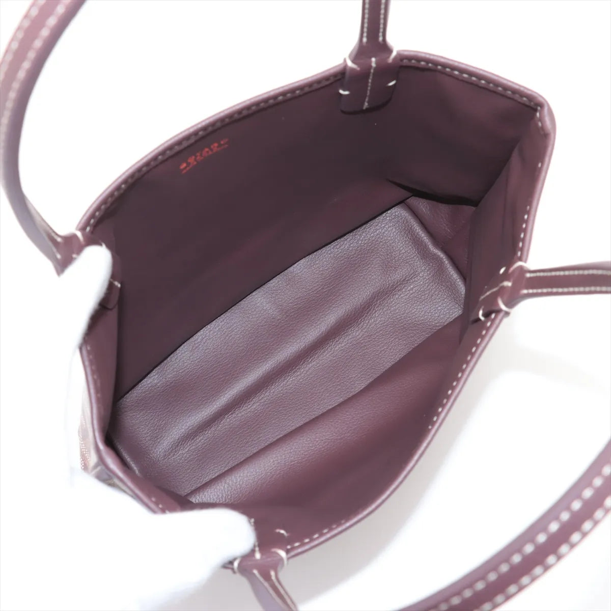 Goyard Anjou Mini Tote Burgundy - photo 4
