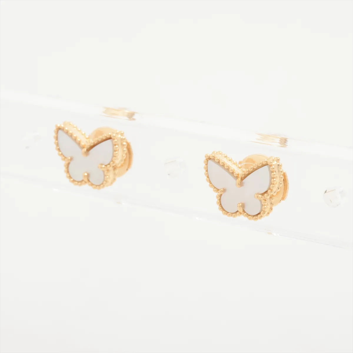 Van Cleef & Arpels Sweet Alhambra Papillon Butterfly Mother of Pearl Earrings - photo 2