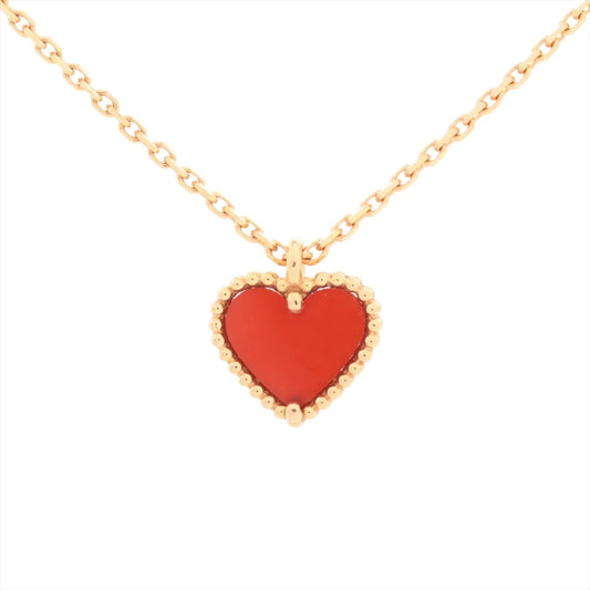 Van Cleef & Arpels Sweet Alhambra Hearts Carnelian Necklace - photo 1