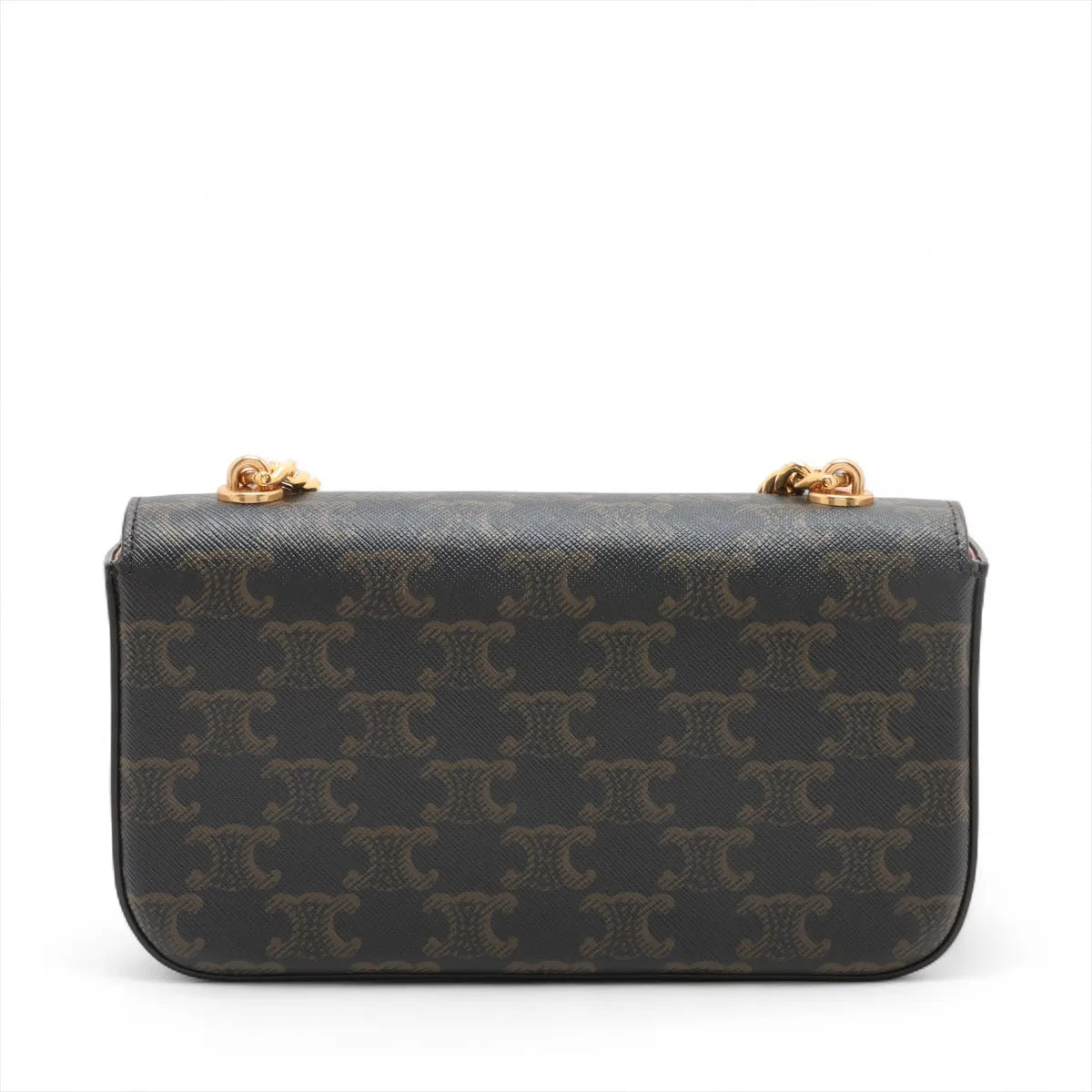 Celine Triomphe Chain Shoulder Bag Brown - photo 2