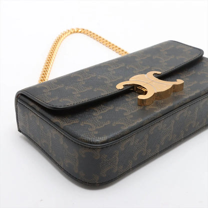 Celine Triomphe Chain Shoulder Bag Brown - photo 9