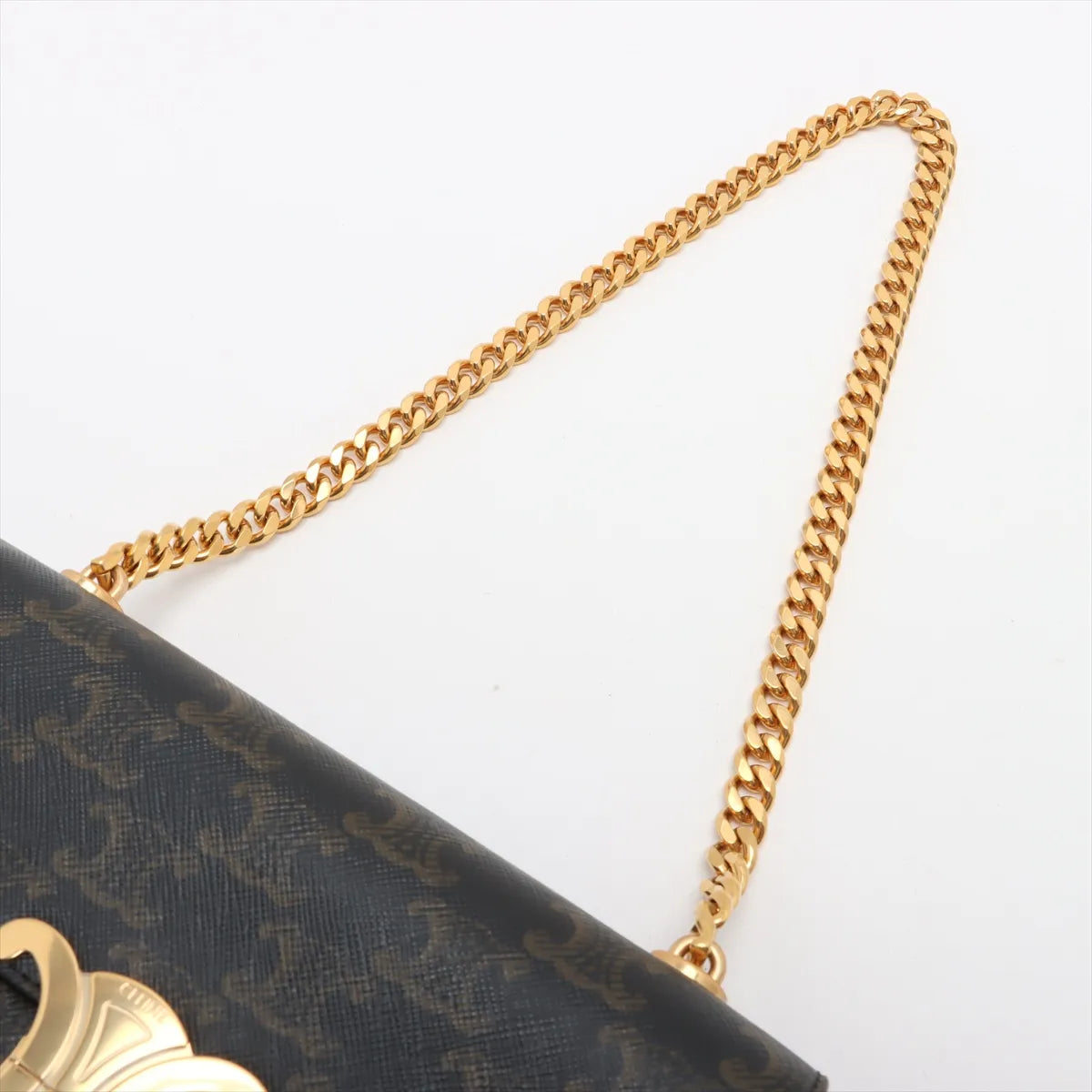 Celine Triomphe Chain Shoulder Bag Brown - photo 8