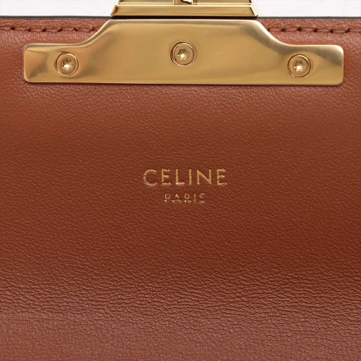 Celine Triomphe Chain Shoulder Bag Brown - photo 5