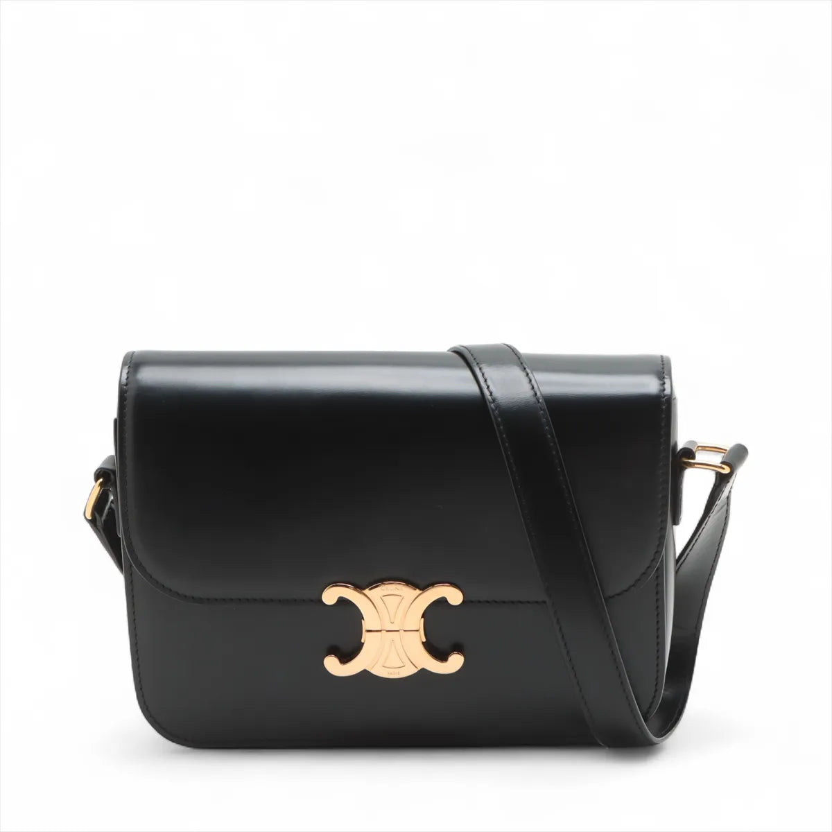 Celine Triomphe Classique Shiny Calfskin Black - photo 1