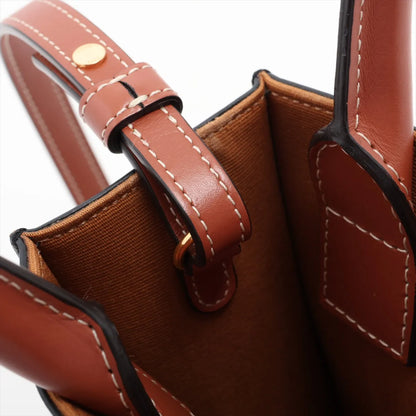 Celine Triomphe Mini Vertical Cabas Tote Brown - photo 8