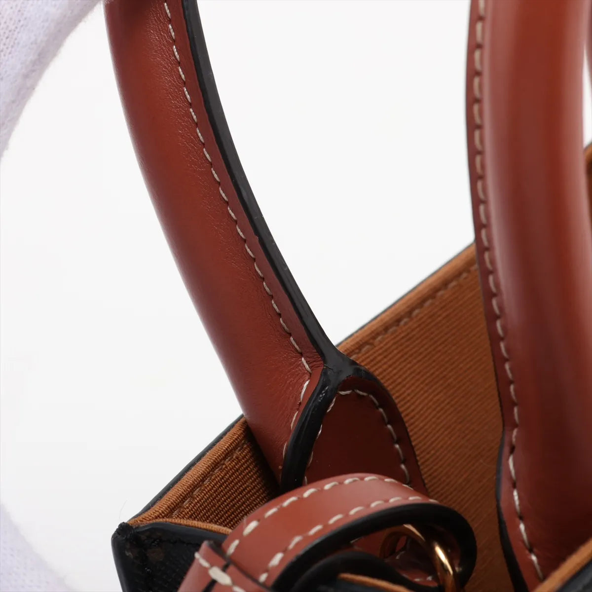 Celine Triomphe Mini Vertical Cabas Tote Brown - photo 6