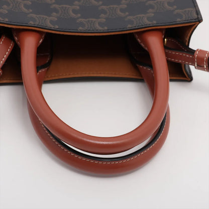Celine Triomphe Mini Vertical Cabas Tote Brown - photo 11
