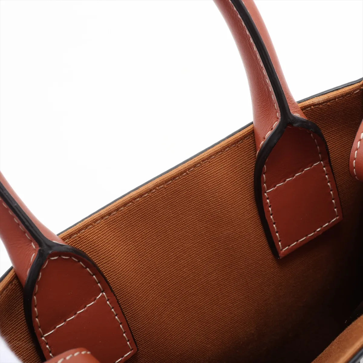 Celine Triomphe Mini Vertical Cabas Tote Brown - photo 3