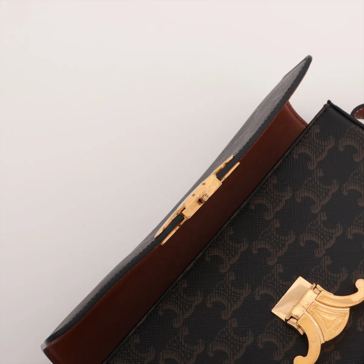 Celine Triomphe Shoulder Bag Brown - photo 8