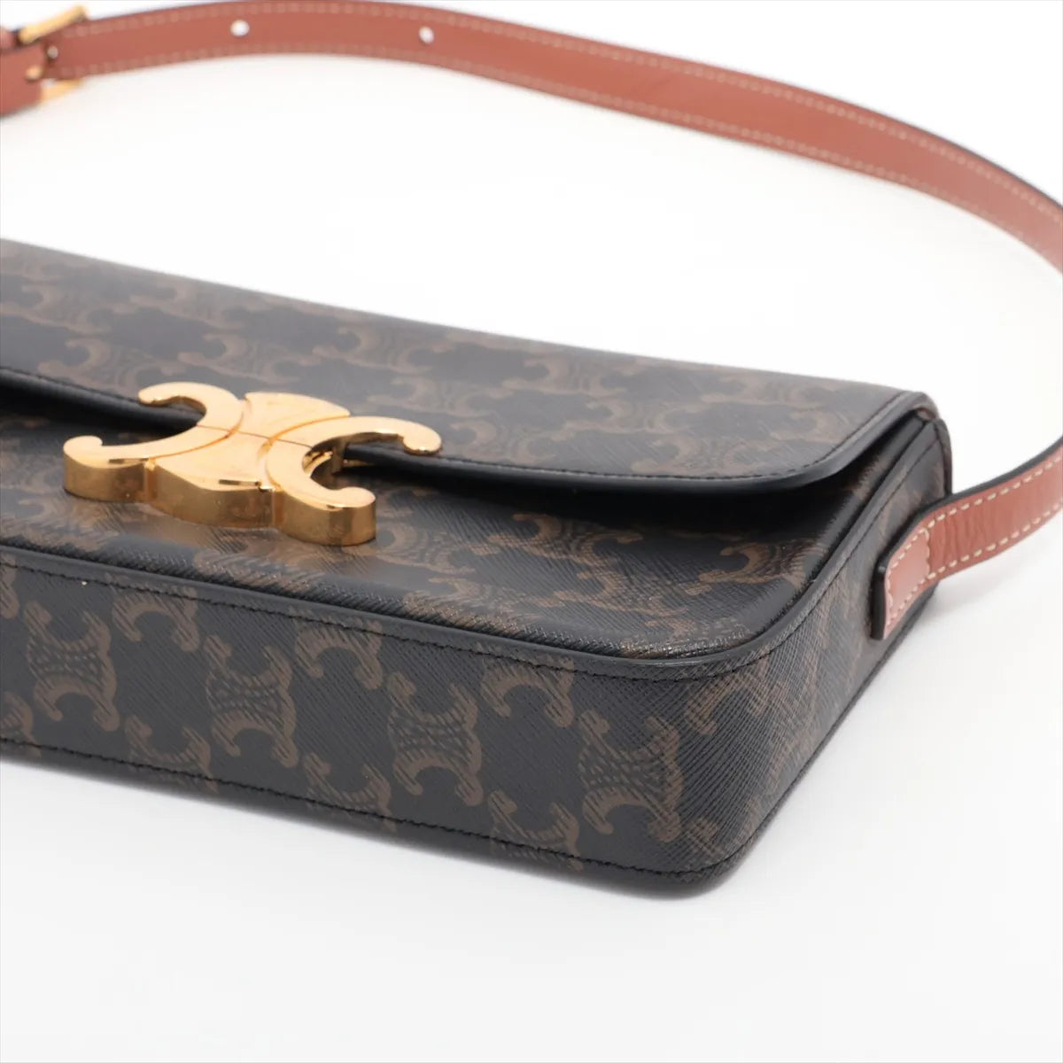 Celine Triomphe Shoulder Bag Brown - photo 9