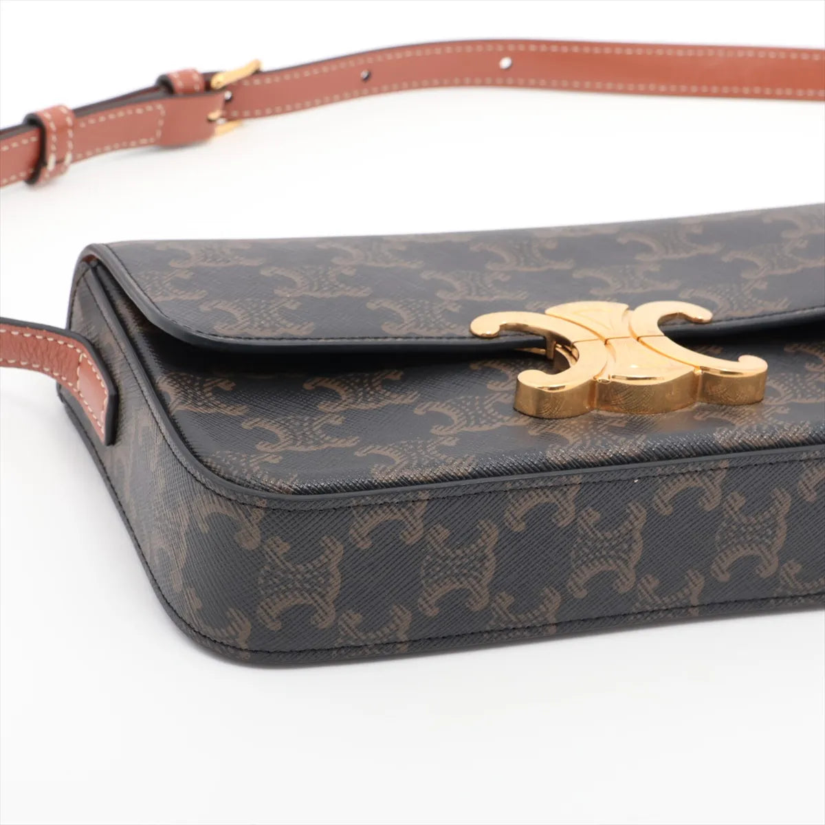 Celine Triomphe Shoulder Bag Brown - photo 10