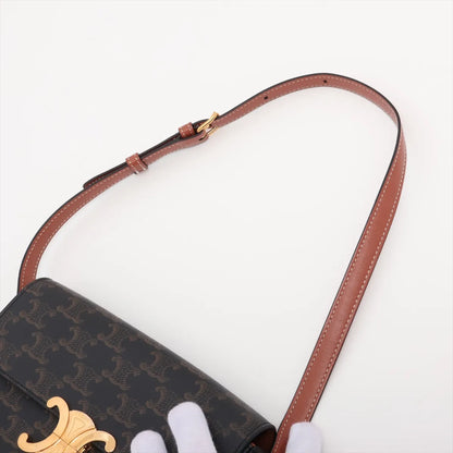 Celine Triomphe Shoulder Bag Brown - photo 11