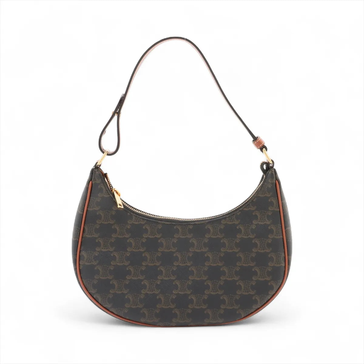 Celine Triomphe Ava Shoulder Bag Brown - photo 1