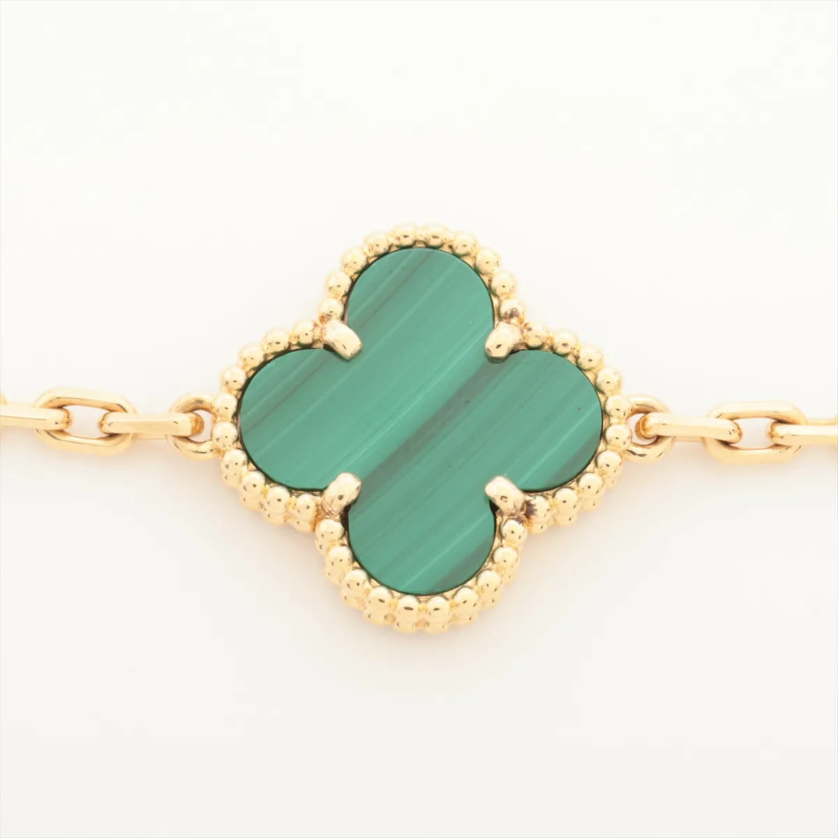 Van Cleef & Arpels Vintage Alhambra 5 Motifs Malachite Bracelet - photo 3