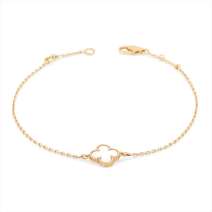 Van Cleef & Arpels Sweet Alhambra Mother Of Pearl MOP Bracelet Yellow Gold - photo 1