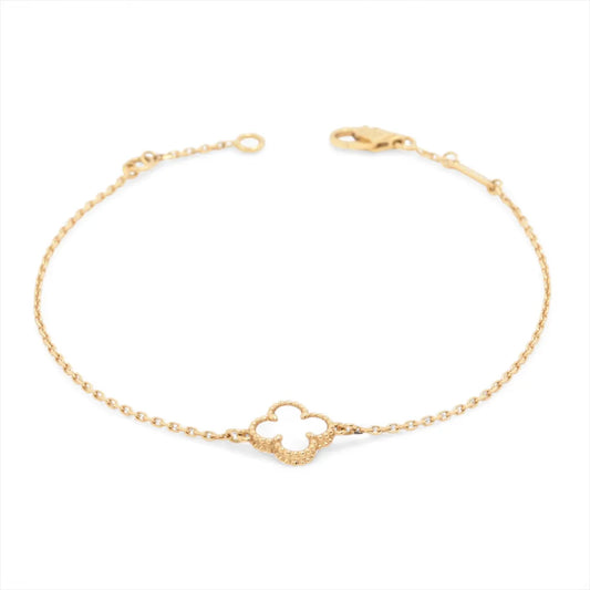 Van Cleef & Arpels Sweet Alhambra Mother Of Pearl MOP Bracelet Yellow Gold - photo 1