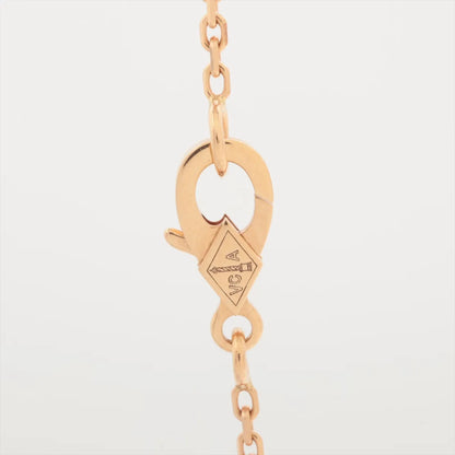 Van Cleef & Arpels Alhambra Pink Rhodonite Diamond Necklace Holiday Pendant 2021 - photo 3