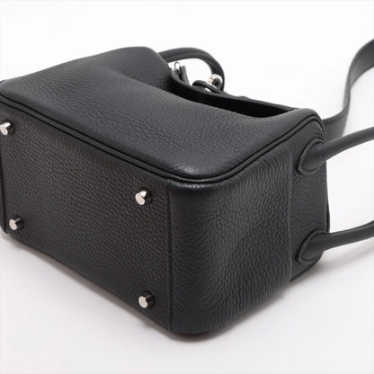 Hermes Mini Lindy Clemence Noir Black - W stamp - photo 7