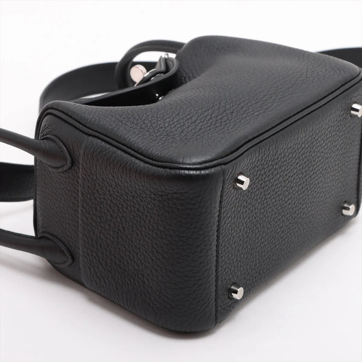 Hermes Mini Lindy Clemence Noir Black - W stamp - photo 8