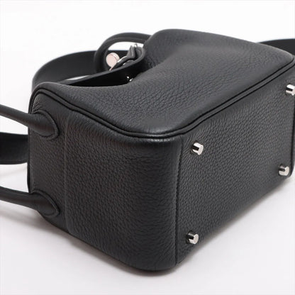 Hermes Mini Lindy Clemence Noir Black - W stamp - photo 8