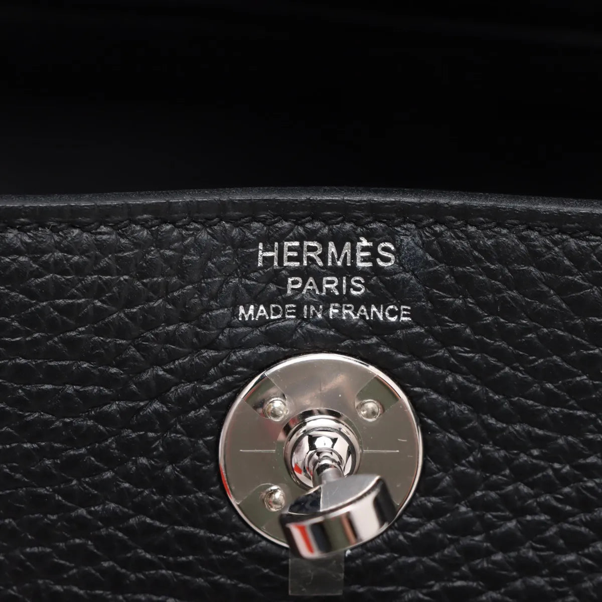 Hermes Mini Lindy Clemence Noir Black - W stamp - photo 6