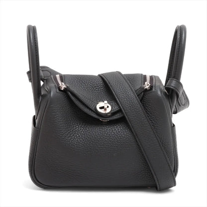 Hermes Mini Lindy Clemence Noir Black - W stamp - photo 1