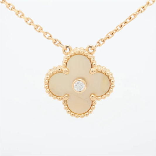Van Cleef & Arpels 2018 Holiday Pendant Gold Mother-of-Pearl Yellow Gold with Diamond - photo 1