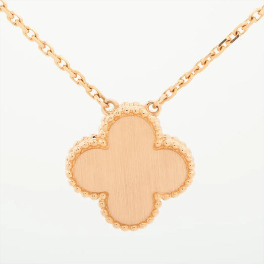 Van Cleef & Arpels Vintage Alhambra Pink Porcelain Diamond Limited Edition Necklace 2015 - photo 2