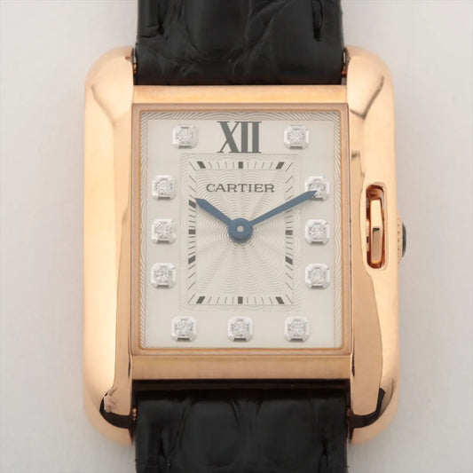 Cartier Tank Anglaise with Diamond Dial Quartz Watch WJTA0007 - photo 1