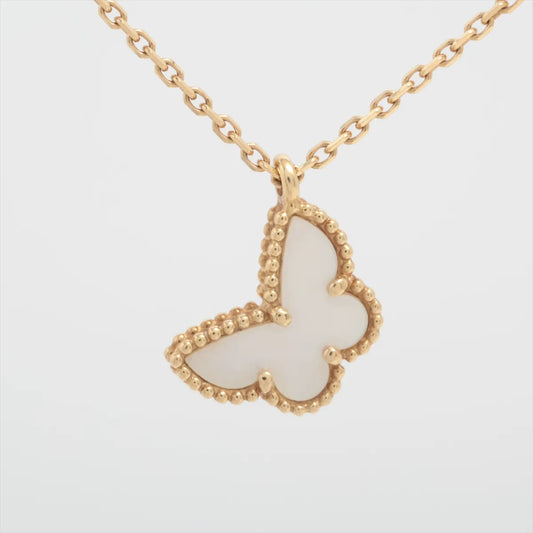 Van Cleef & Arpels Sweet Alhambra Butterfly White Mother Of Pearl Necklace - photo 2