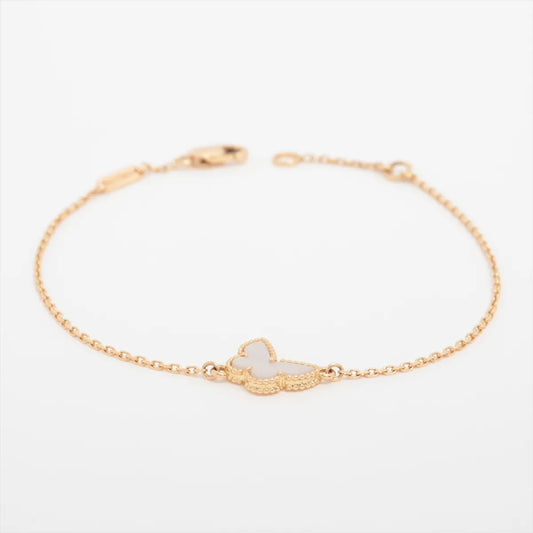 Van Cleef & Arpels Sweet Alhambra Butterfly White Mother Of Pearl Bracelet - photo 1