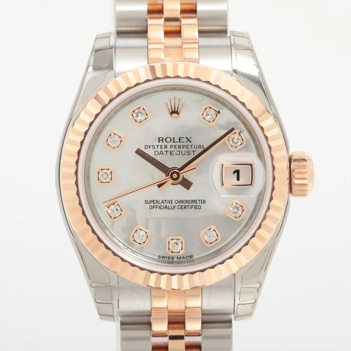 Rolex Lady Datejust 26mm Rose Gold Mother Of Pearl Watch 179171 2013 - photo 1