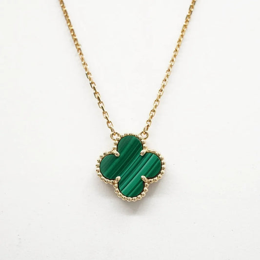 Van Cleef & Arpels Vintage Alhambra Malachite Necklace - photo 1