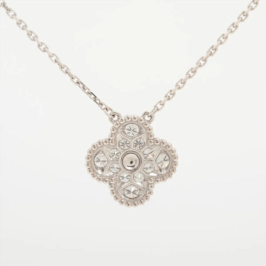 Van Cleef & Arpels Vintage Alhambra Diamond Necklace White Gold - photo 2