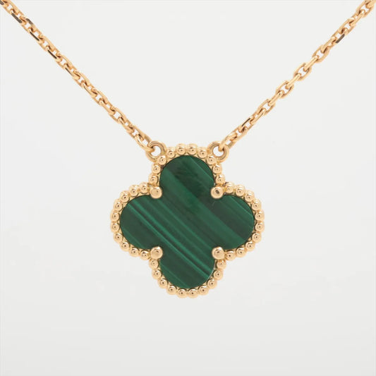 Van Cleef & Arpels Vintage Alhambra Malachite Pendant Necklace - photo 1