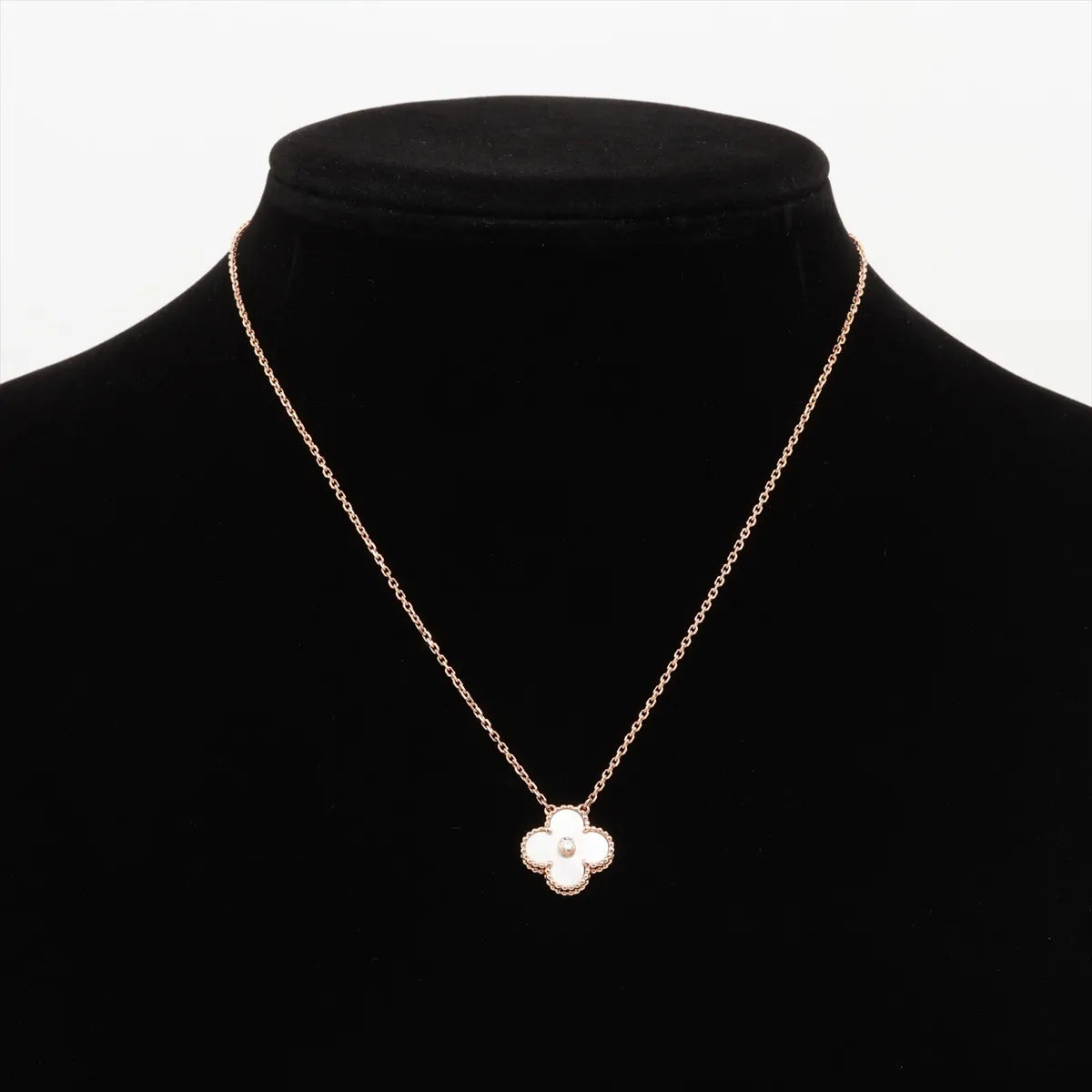 Van Cleef & Arpels Vintage Alhambra Mother of Pearl Holiday Pendant Necklace - photo 5