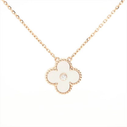 Van Cleef & Arpels Vintage Alhambra Mother of Pearl Holiday Pendant Necklace - photo 1