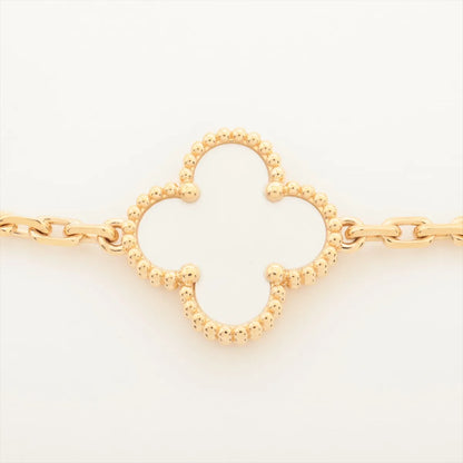 Van Cleef & Arpels Vintage Alhambra 5 Motifs Mother of Pearl Bracelet - photo 3