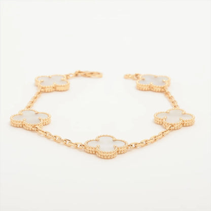Van Cleef & Arpels Vintage Alhambra 5 Motifs Mother of Pearl Bracelet - photo 1
