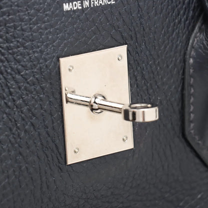 Hermes Birkin 35 Blue Indigo Square G Stamp - photo 11